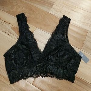 BNWT Feather Lace Longline Bralette